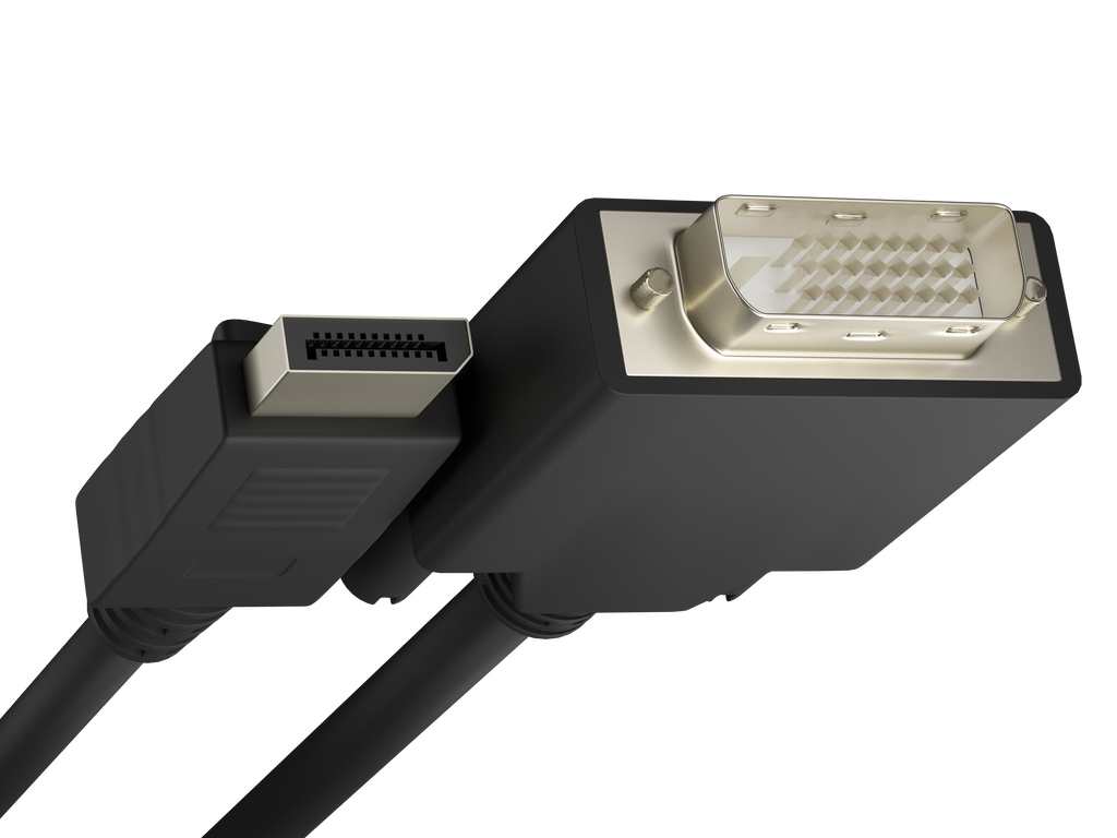 DisplayPort to DVI Male to Male
