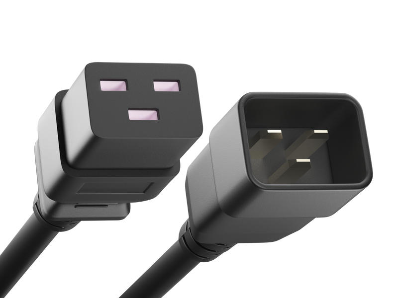 IEC 60320 C19 to IEC 60320 C20 Power Cord 20A/250V 12AWG