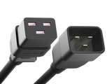 IEC 60320 C19 to IEC 60320 C20 Power Cord 20A/250V 12AWG