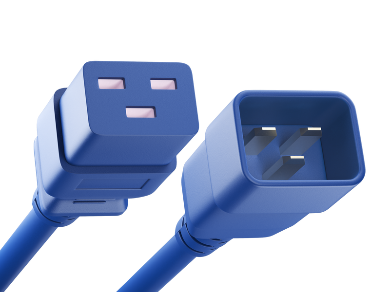 IEC 60320 C19 to IEC 60320 C20 Power Cord 20A/250V 12AWG