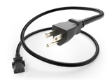 NEMA 5-15P to IEC 60320 C13 Power Cord 10A/125V 18AWG