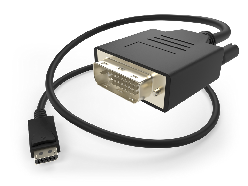 DisplayPort to DVI Male to Male