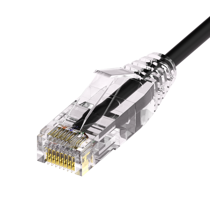 CAT6 Clear Booted Slim Patch Cable 28 AWG