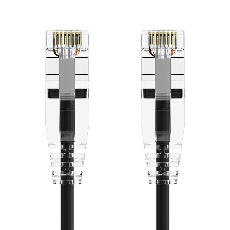 CAT6 Clear Booted Slim Patch Cable 28 AWG